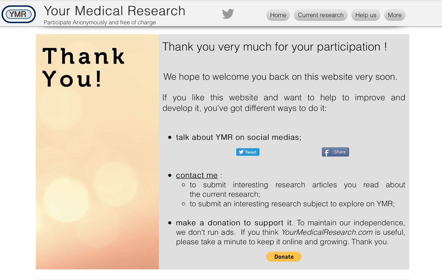 successful form submission inclined bed therapy survey 