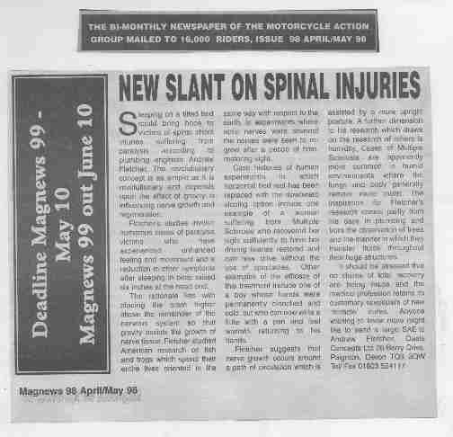 new slant on spinal cord injuries
